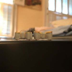 NWOT Kate Spade Blue Bow Earrings